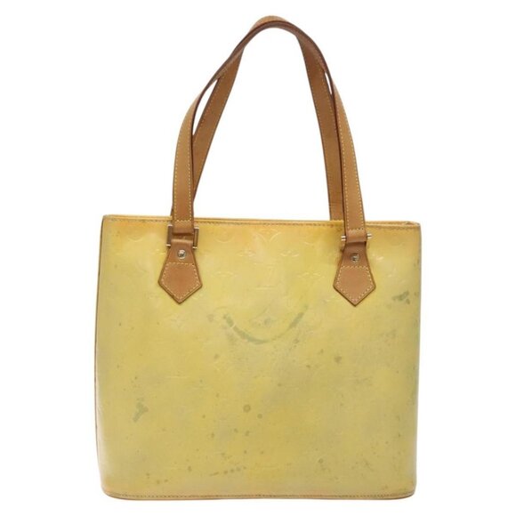 LOUIS VUITTON Monogram Vernis Houston Hand Bag Gris M91053 LV Auth 118524 - Picture 2 of 16